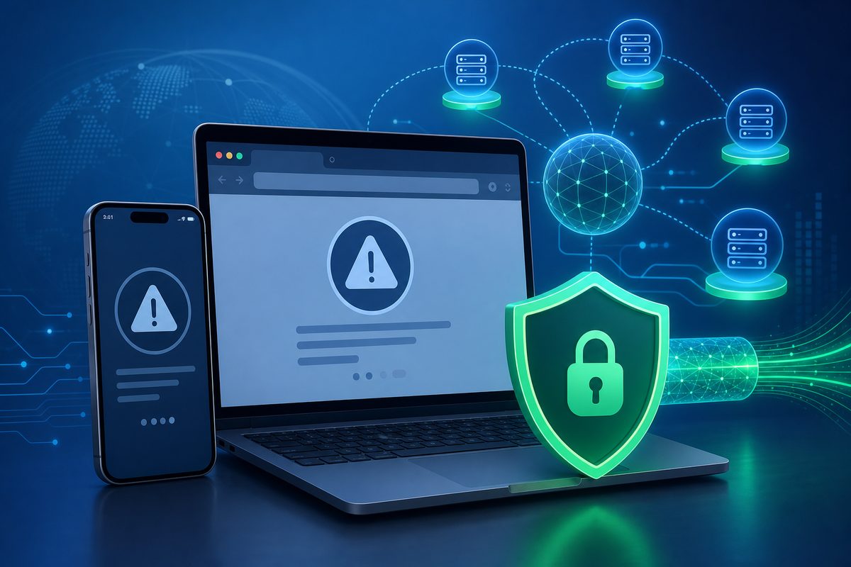 Foli VPN cover — DNS_PROBE_FINISHED_NXDOMAIN with VPN: Why Sites Won't Open and How to Fix It in 2026