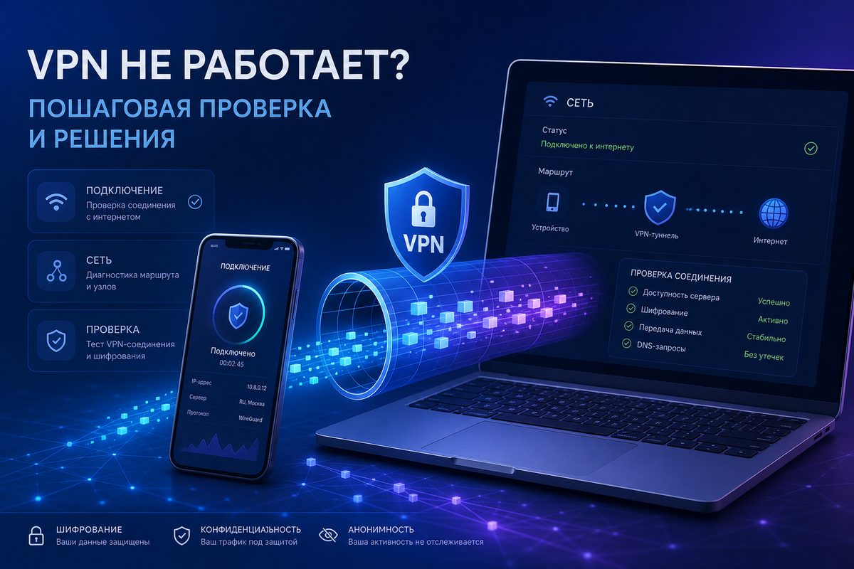 Обложка Foli VPN — MTU VPN: почему сайты открываются наполовину и как это исправить в 2026