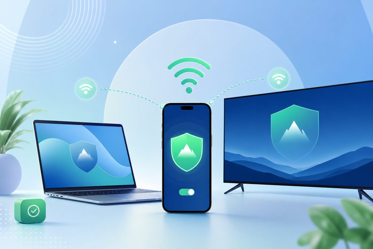 Обложка Foli VPN — Как раздать VPN через точку доступа: Android, iPhone, ноутбук и ТВ в 2026 году