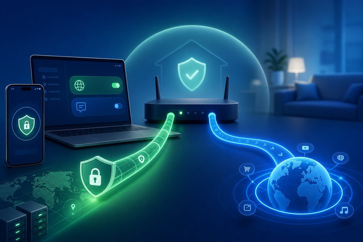 Обложка Foli VPN — Раздельное туннелирование VPN в 2026: как пустить через VPN только нужные приложения