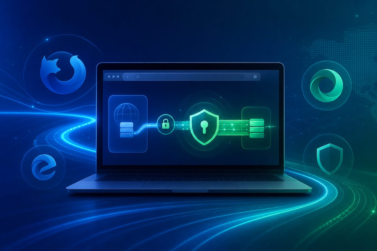 Обложка Foli VPN — VPN и DNS over HTTPS: почему браузер может обходить DNS VPN и что проверить в 2026 году