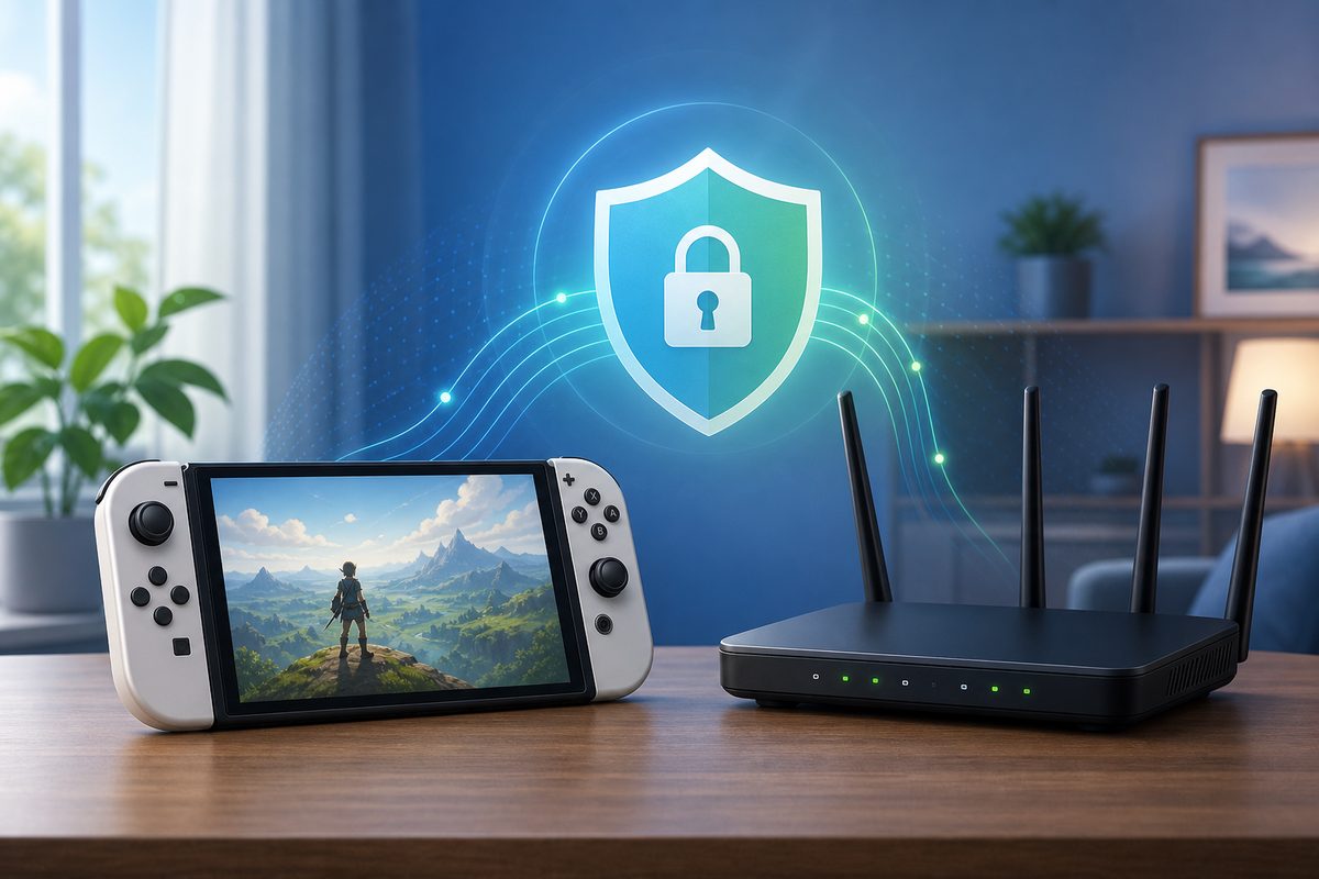 Обложка Foli VPN — VPN на Nintendo Switch: как подключить консоль через роутер и не испортить онлайн в 2026 году