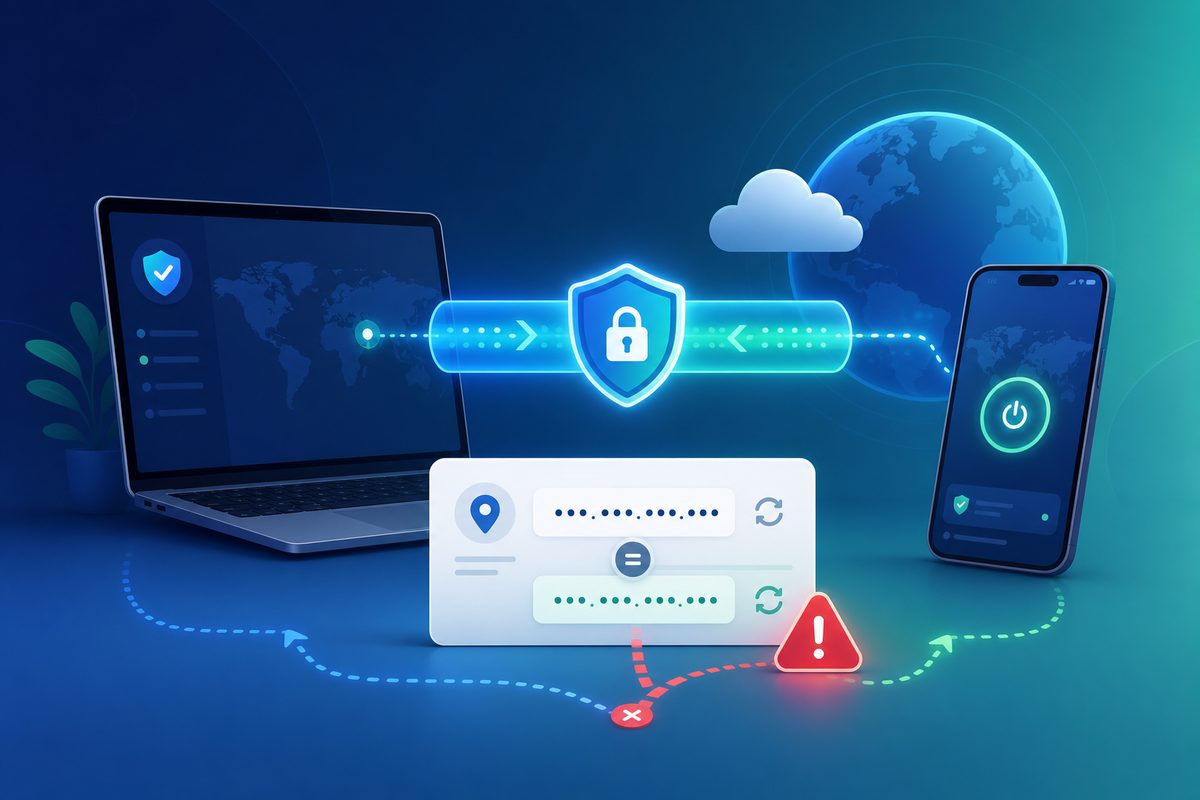 Обложка Foli VPN — VPN подключен, но IP не меняется: что проверить в 2026 году