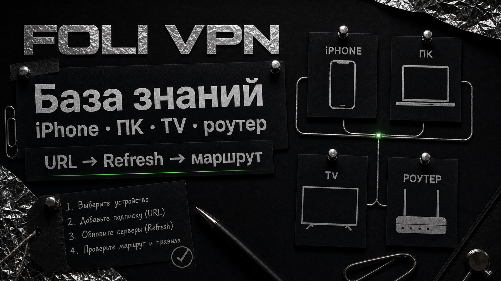 Foli VPN — база знаний по настройке VPN на iPhone, ПК, TV и роутере